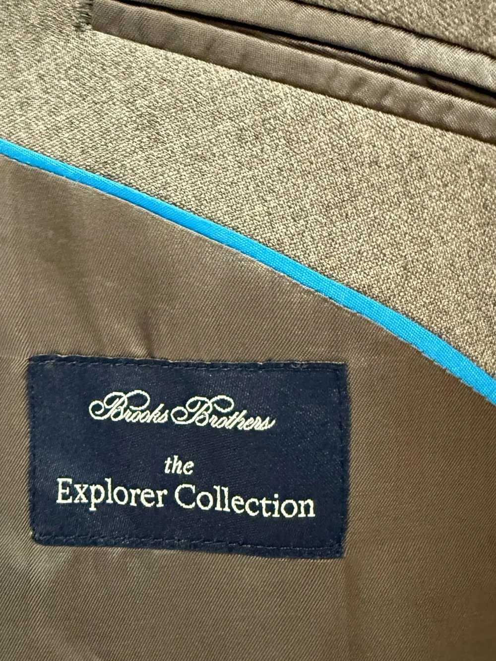 Brooks Brothers Explorer Gray Wool Sport Coat Blazer 52L Vitale Barberis VBC